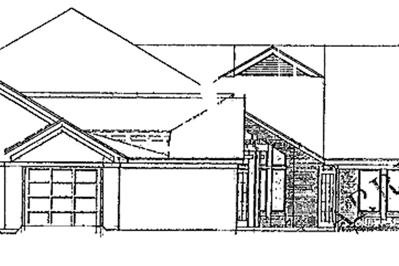 House Blueprint - Exterior - Rear Elevation for Mediterranean House Plan #952-81 - 5 bed, 4.5 bath