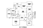 European Style House Plan - 4 Beds 3.5 Baths 4202 Sq/Ft Plan #34-240 