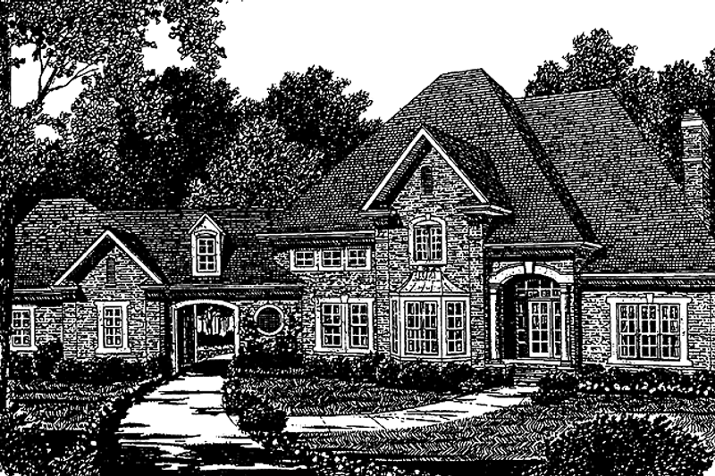 Dream House Plan - Country Exterior - Front Elevation Plan #453-179