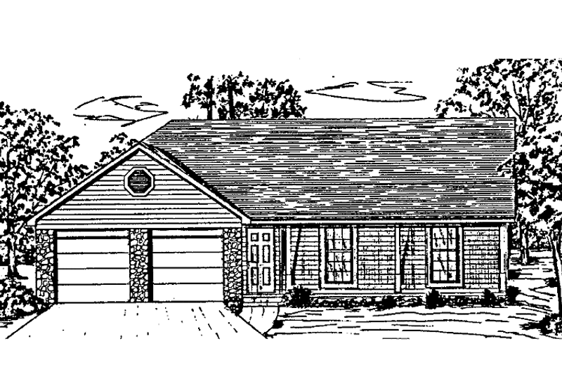 House Design - Country Exterior - Front Elevation Plan #405-227