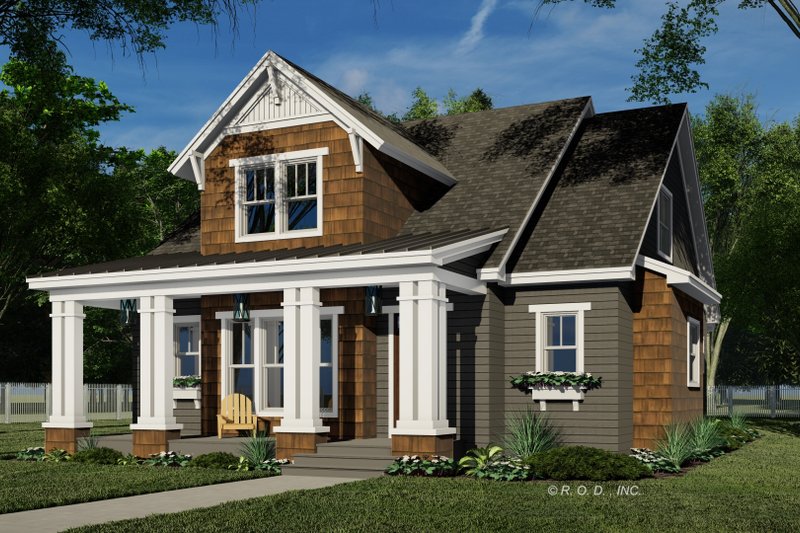 Dream House Plan - Exterior - Front Elevation 4 for Craftsman House Plan #51-1561 - 3 bed, 3.5 bath