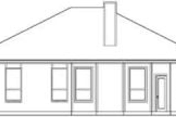 Exterior - Rear Elevation for Traditional House Plan #84-176 - 4 bed, 2 bath