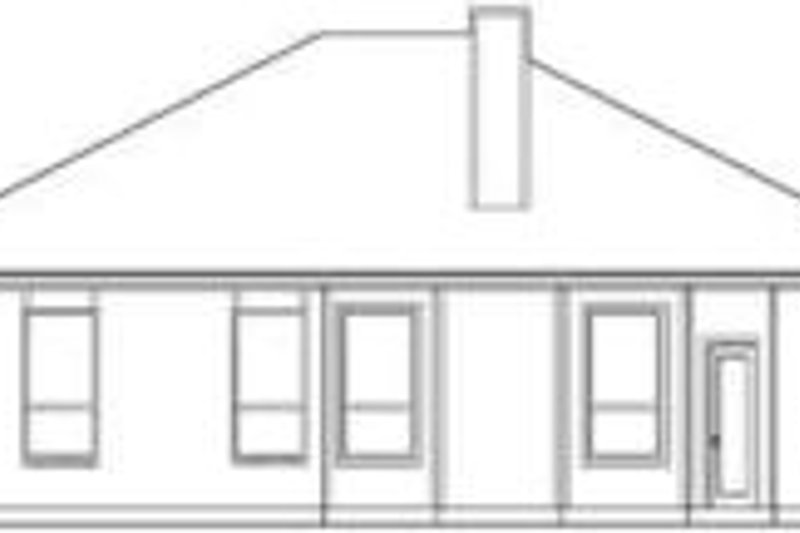 Architectural House Design - Exterior - Rear Elevation for Traditional House Plan #84-176 - 4 bed, 2 bath