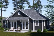 Cottage Style House Plan - 2 Beds 2 Baths 1049 Sq/Ft Plan #513-2356 Exterior 