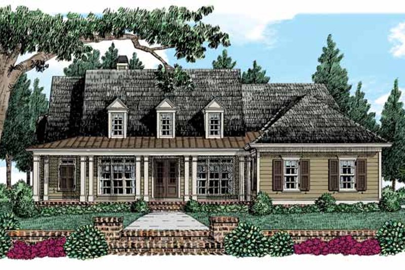Dream House Plan - Colonial Exterior - Front Elevation Plan #927-528