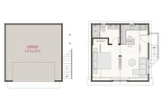 Farmhouse Style House Plan - 0 Beds 1 Baths 484 Sq/Ft Plan #461-87 