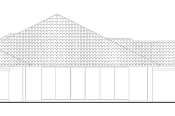 Exterior - Rear Elevation for Mediterranean House Plan #930-448 - 3 bed, 3 bath