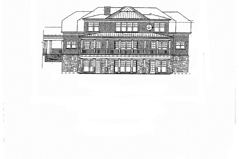 Home Plan - Exterior - Rear Elevation for Country House Plan #429-388 - 3 bed, 3.5 bath