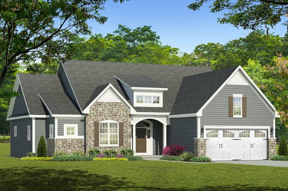 Farmhouse Style House Plan - 3 Beds 2.5 Baths 2188 Sq Ft Plan #1010-244 