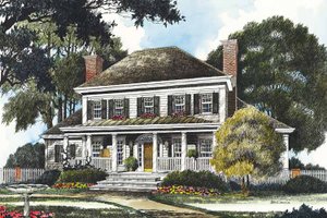 Dream House Plan - Exterior - Front Elevation for Country House Plan #429-356 - 4 bed, 3.5 bath