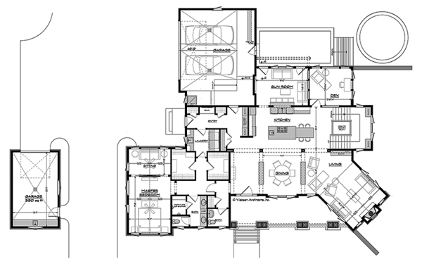 Dream House Plan - Craftsman Floor Plan - Main Floor Plan #928-295