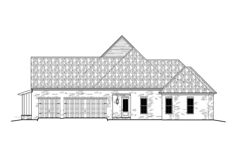 House Plan Design - Exterior - Other Elevation 1 for Farmhouse House Plan #1081-9 - 4 bed, 4.5 bath