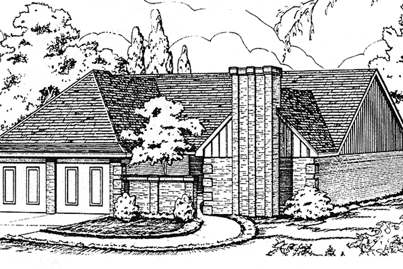 House Plan Design - European Exterior - Front Elevation Plan #45-506