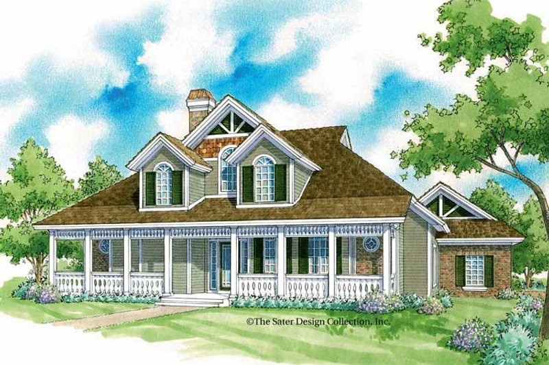 Architectural House Design - Exterior - Front Elevation 3 for Victorian House Plan #930-224 - 3 bed, 2.5 bath