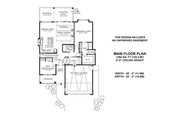 Dream House Plan - Farmhouse Floor Plan - Main Floor Plan #1100-86