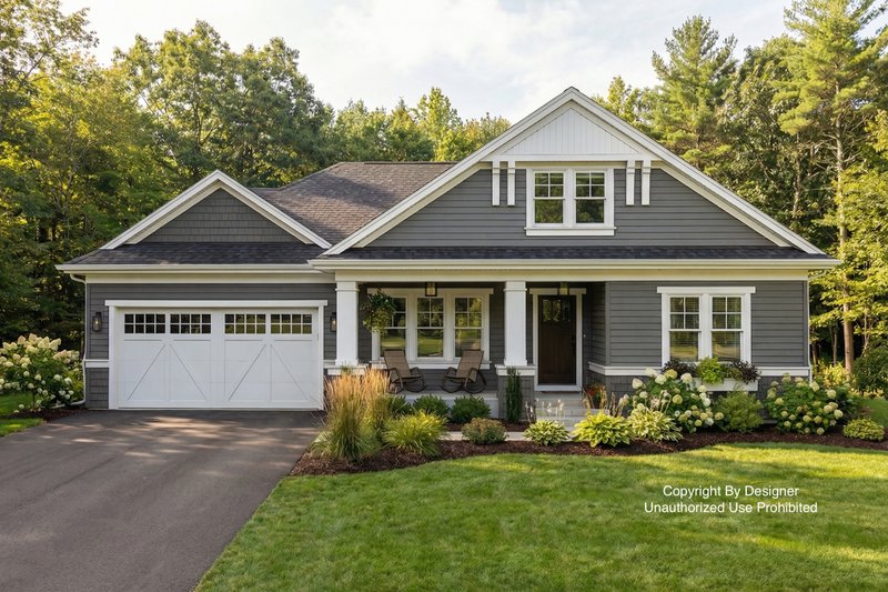 Dream House Plan - Bungalow Exterior - Front Elevation Plan #51-1490