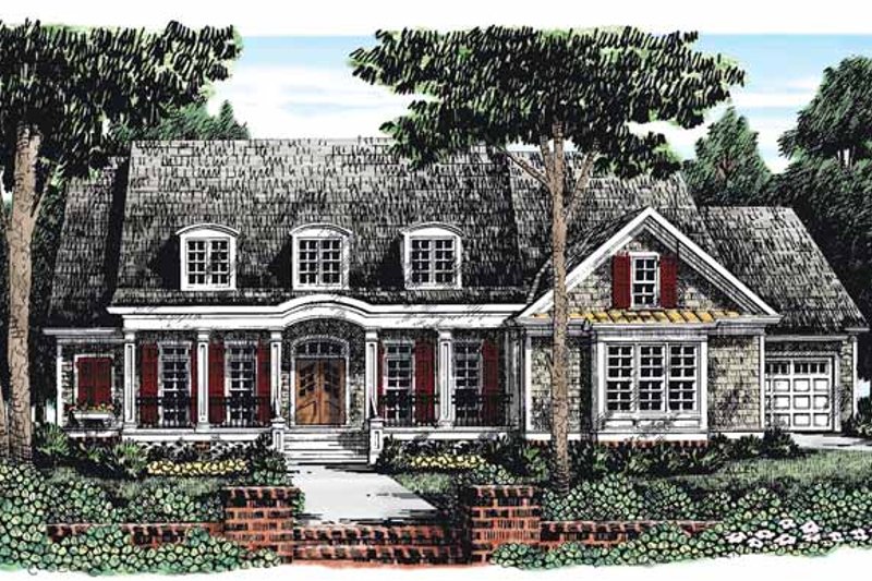 Dream House Plan - Country Exterior - Front Elevation Plan #927-284