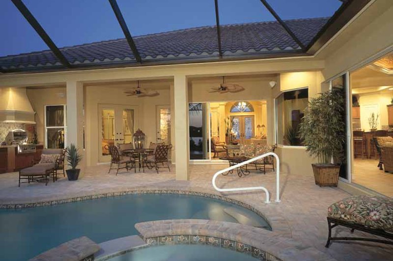 Home Plan - Exterior - Rear Elevation for Mediterranean House Plan #930-322 - 4 bed, 3.5 bath