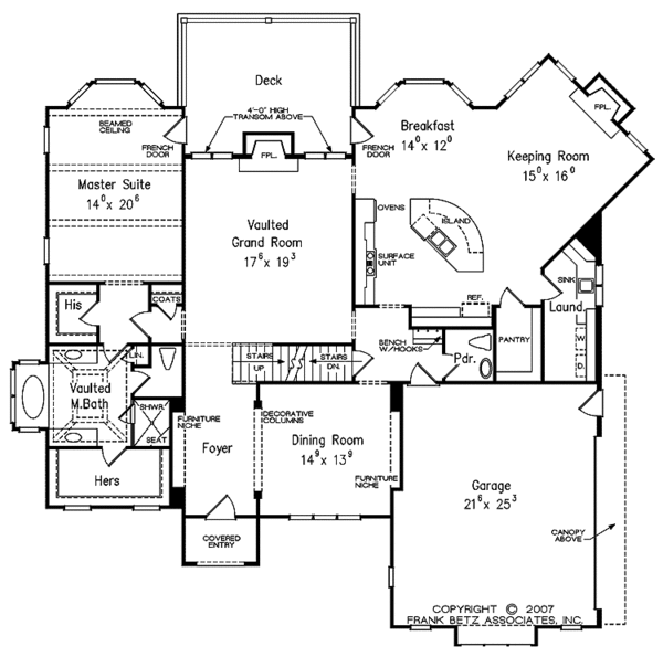 House Plan Design - European Floor Plan - Main Floor Plan #927-477