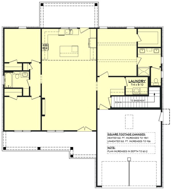 Architectural House Design - Floor Plan - Other Floor for Farmhouse House Plan #430-428 - 3 bed, 2 bath