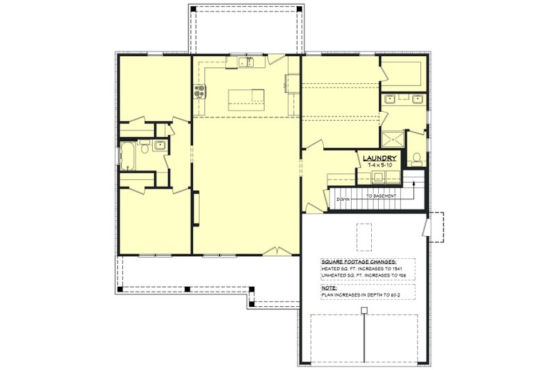 House Blueprint - Floor Plan - Other Floor for Farmhouse House Plan #430-428 - 3 bed, 2 bath