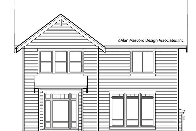 Architectural House Design - Exterior - Rear Elevation for Craftsman House Plan #48-848 - 3 bed, 2.5 bath