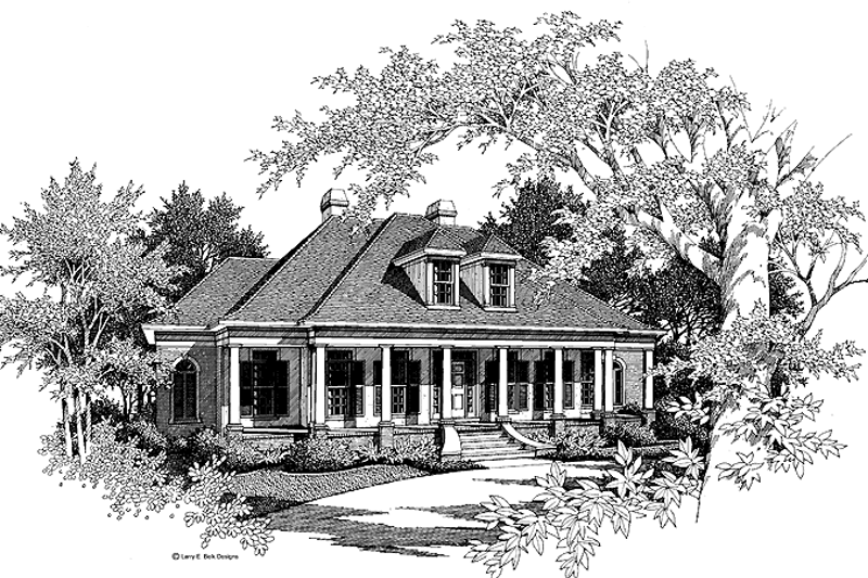 Dream House Plan - Cottage Exterior - Front Elevation Plan #952-97