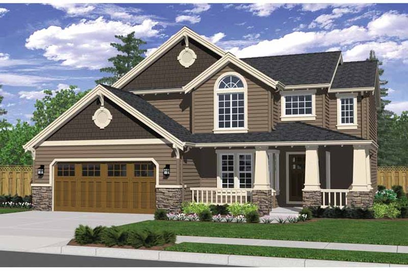 Dream House Plan - Craftsman Exterior - Front Elevation Plan #943-23