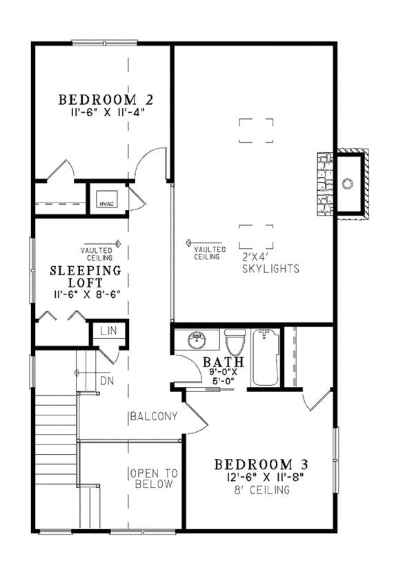 Home Plan - Craftsman Floor Plan - Upper Floor Plan #17-3336
