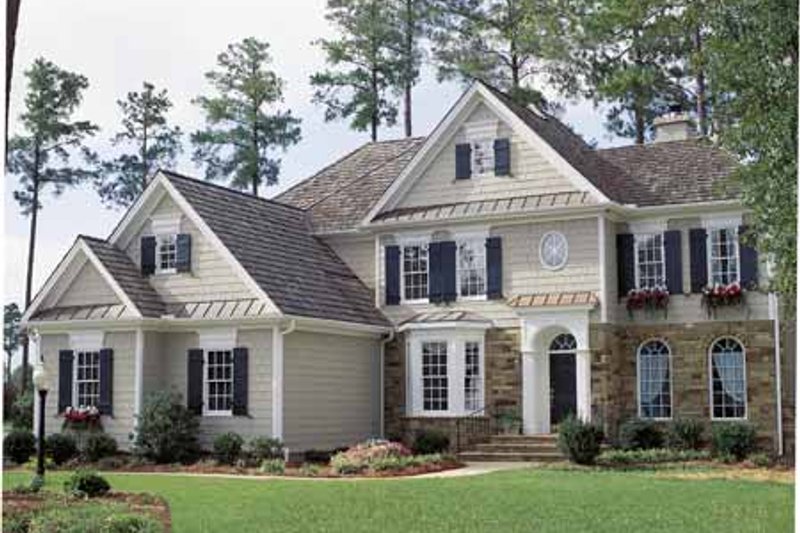 Home Plan - Exterior - Front Elevation 3 for Colonial House Plan #429-69 - 4 bed, 3 bath