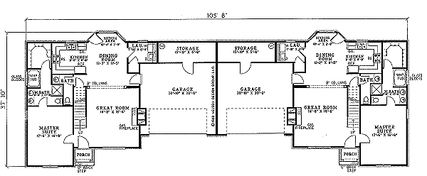 Dream House Plan - Traditional Floor Plan - Main Floor Plan #17-2026