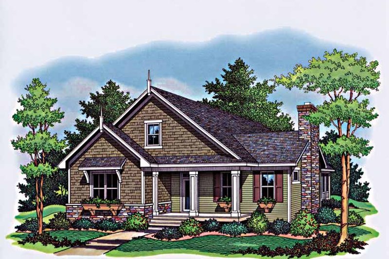 Dream House Plan - Country Exterior - Front Elevation Plan #51-963