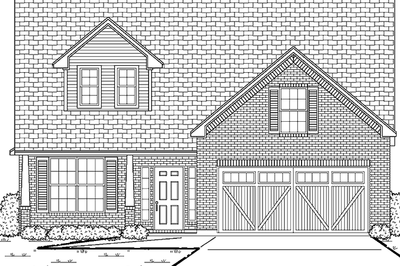 Home Plan - Exterior - Front Elevation 3 for Craftsman House Plan #84-757 - 3 bed, 2.5 bath