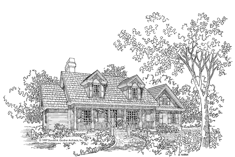 Dream House Plan - Exterior - Front Elevation 3 for Country House Plan #929-495 - 3 bed, 2 bath