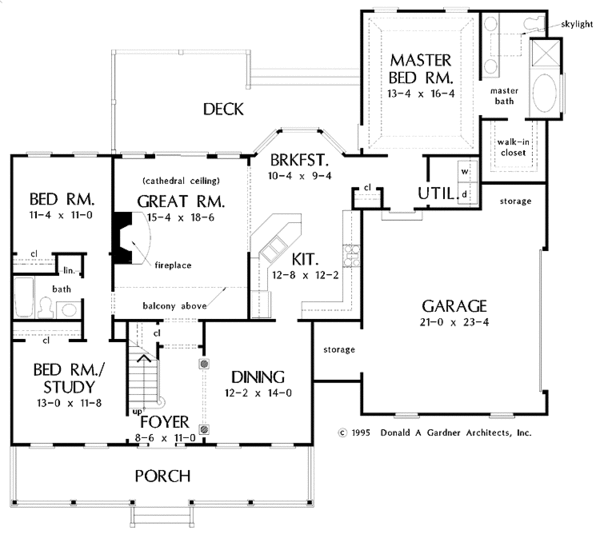 Architectural House Design - Country Floor Plan - Main Floor Plan #929-343