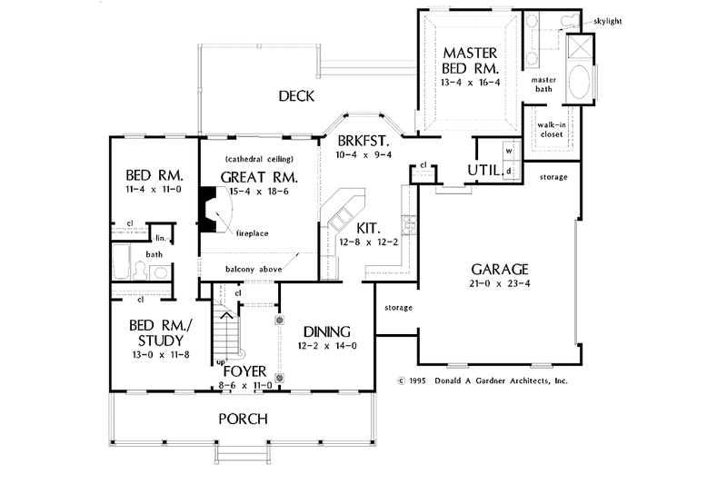 Home Plan - Floor Plan - Main Floor for Country House Plan #929-343 - 3 bed, 2 bath