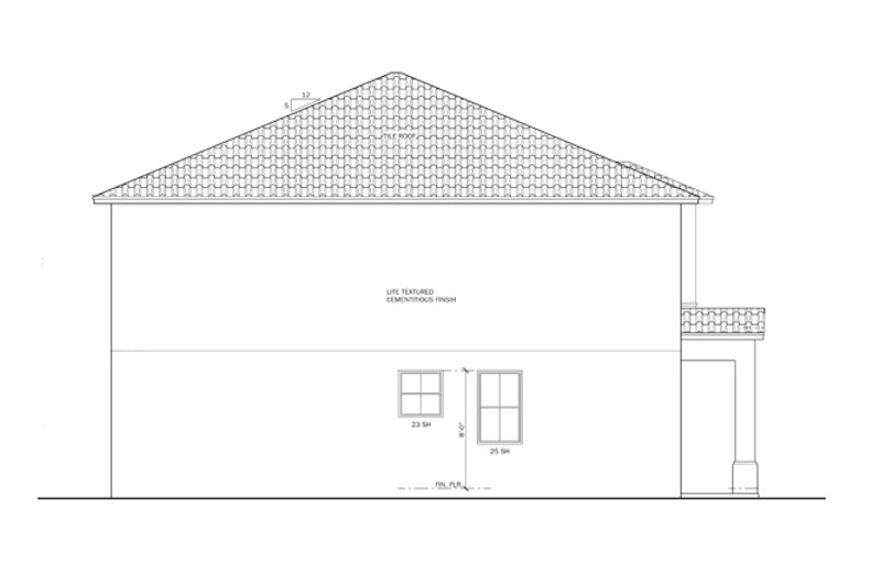 Dream House Plan - Exterior - Other Elevation 1 for Mediterranean House Plan #1058-61 - 4 bed, 2.5 bath