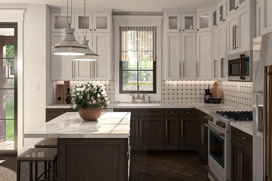 Interior - Kitchen 1 for Modern House Plan #455-430 - 3 bed, 2.5 bath