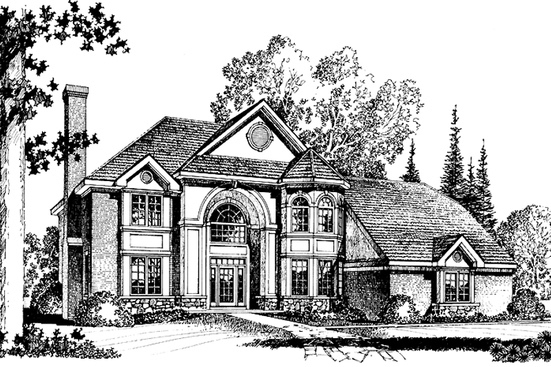 House Design - Adobe / Southwestern Exterior - Front Elevation Plan #1016-61