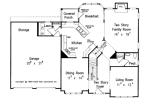 Floor Plan - Main Floor for Country House Plan #927-83 - 4 bed, 2.5 bath