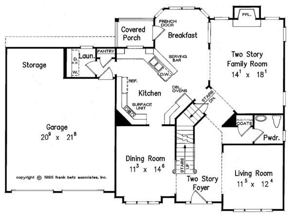 House Plan Design - Country Floor Plan - Main Floor Plan #927-83