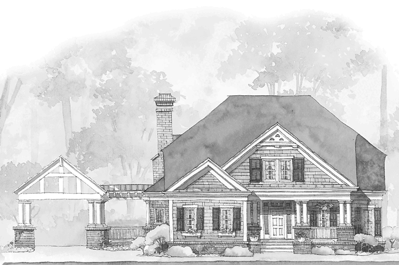 Dream House Plan - Country Exterior - Front Elevation Plan #429-276