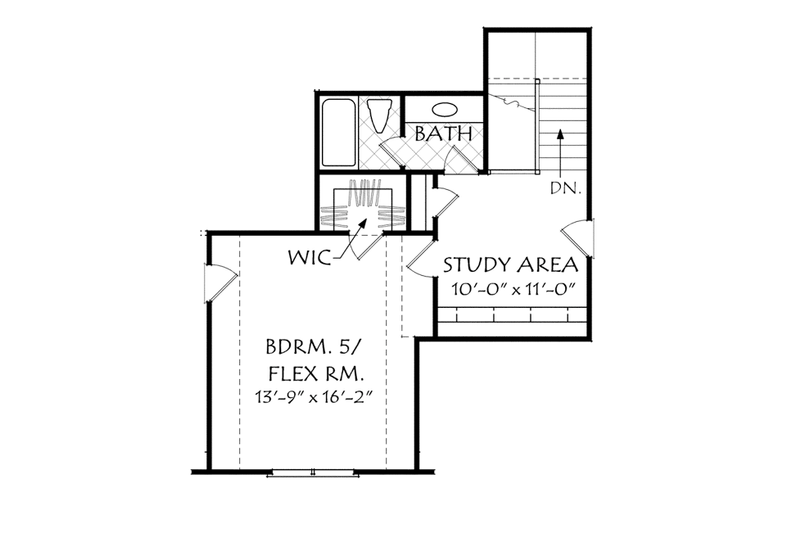 Dream House Plan - Floor Plan - Upper Floor for European House Plan #927-961 - 5 bed, 4 bath