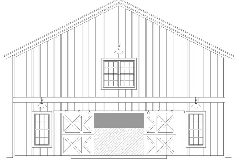 Architectural House Design - Exterior - Front Elevation 3 for Country House Plan #932-782, 1 bath