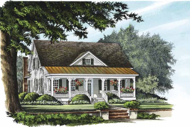 House Plan Design - Country Exterior - Front Elevation Plan #137-323