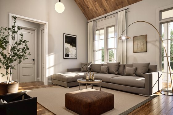 Interior - Family Room 2 for Bungalow House Plan #54-686 - 2 bed, 3 bath