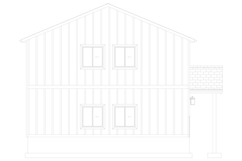 House Plan Design - Exterior - Other Elevation 1 for Barndominium House Plan #1060-186 - 2 bed, 1 bath