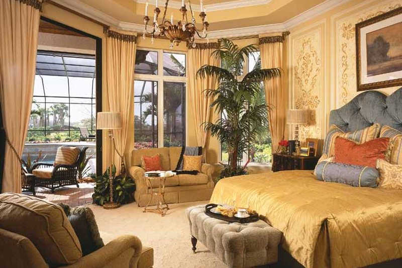 Home Plan - Interior - Master Bedroom for Mediterranean House Plan #930-92 - 4 bed, 4.5 bath