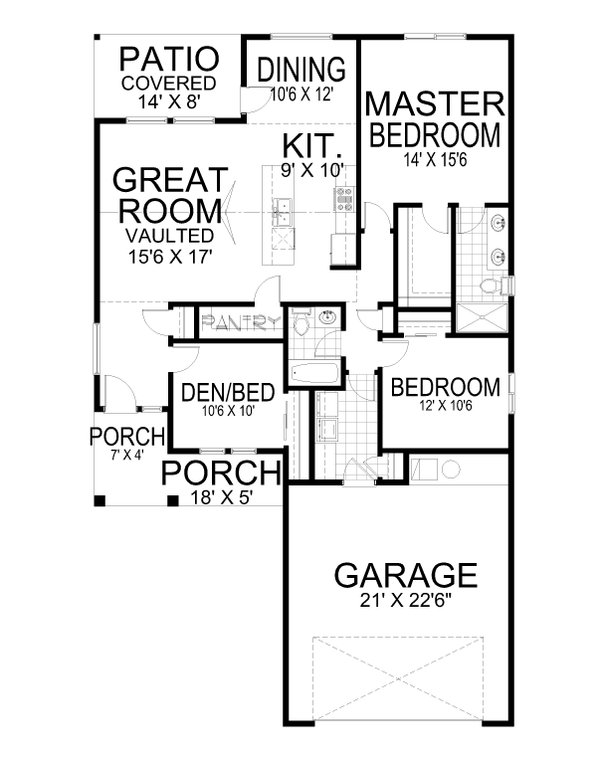 Dream House Plan - Contemporary Floor Plan - Main Floor Plan #112-239