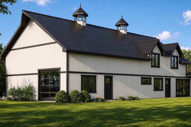 House Blueprint - Exterior - Rear Elevation for Barndominium House Plan #1064-494 - 3 bed, 2.5 bath